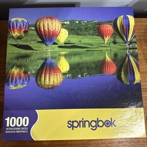 Springbok UP, UP AND‎ AWAY Puzzle 1000 Pieces NEW Sealed Hot Air Balloons